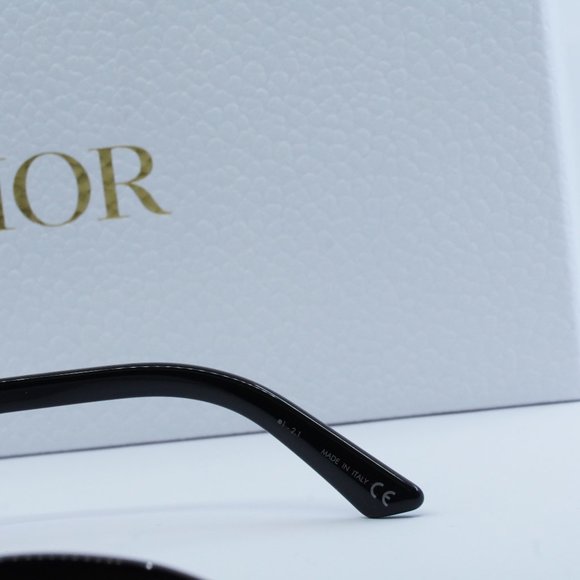 FINAL PRICE NEW DIOR DiorBobby R2U 10A0 SHINY BLACK / SMOKE SUNGLASSES - Picture 7 of 12